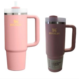 Stanley Peach Rose 30oz Tumbler with Handle and Straw New